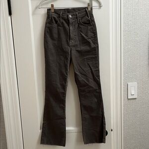 Mother grey corduroy pants